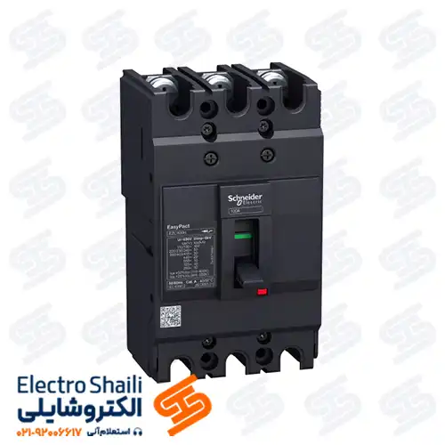 کلید اتوماتیک 100 آمپر سه پل غیر قابل تنظیم اشنایدر