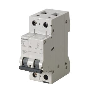 کلید مینیاتوری 10 آمپر تک پل+نول 6 کیلو آمپر زیمنس تیپ C کد 5SL6510-7
