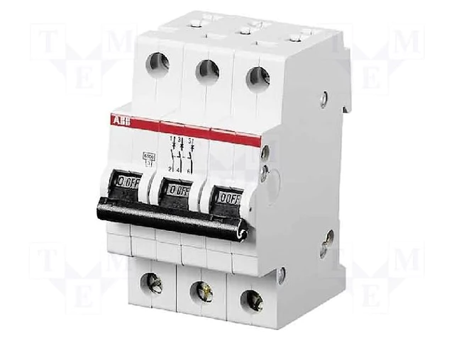 کلید مينياتوری سه پل 16 آمپر ABB قدرت قطع 6kA کد 2CDS253001R0164