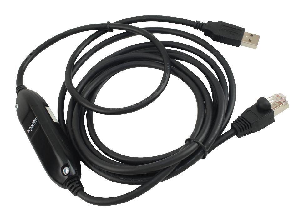 کابل اتصال USB به RJ45 برای اتصال بین PC و اینورتر اشنایدر کد TCSMCNAM3M002P