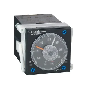 تایمر 2 حالته 0.02 ثانیه تا 300 ساعت با یک کنتاکت C/O اشنایدر کد RE48AMH13MW
