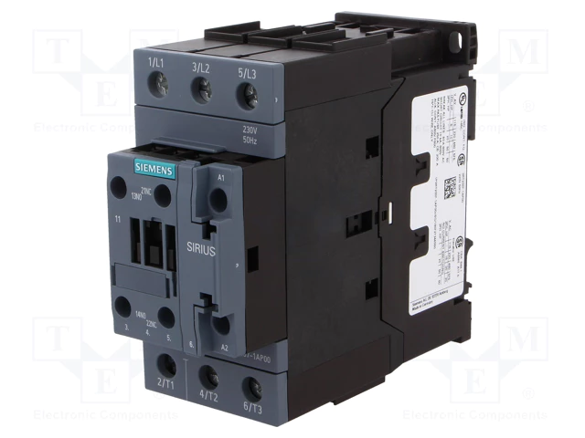 کنتاکتور زیمنس 22KW مدل 3RT2036-1AF00 بوبین 110VAC