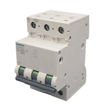 کلید مینیاتوری 40 آمپر سه پل 6 کیلو آمپر زیمنس تیپ C کد 5SL6340-7