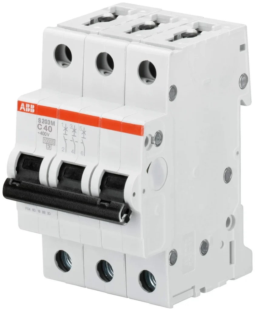کلید مينياتوری سه پل 40 آمپر ABB قدرت قطع 6kA کد  2CDS253001R0404