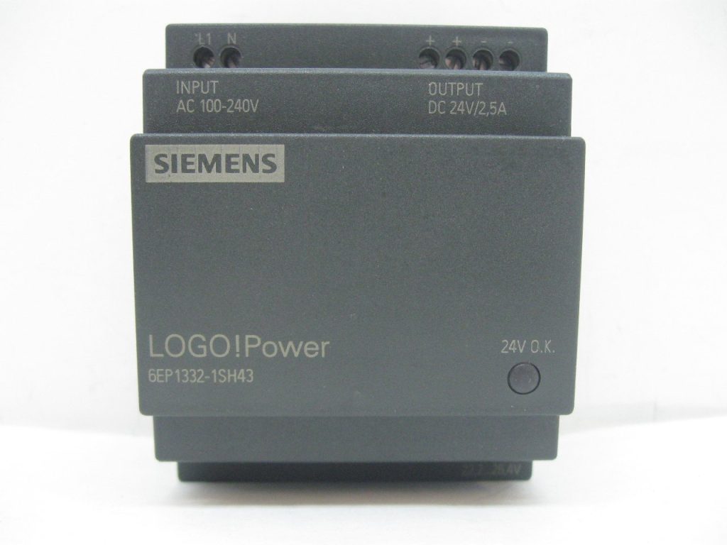 منبع تغذیه لوگو LOGO-24VDC جریان خروجی 2.5A کد 6EP1332-1SH43