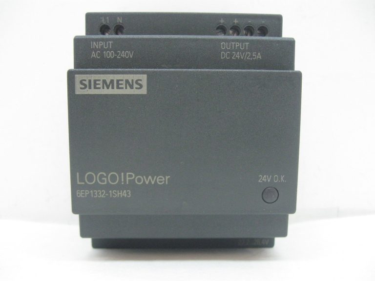 منبع تغذیه لوگو LOGO-24VDC جریان خروجی 2.5A کد 6EP1332-1SH43