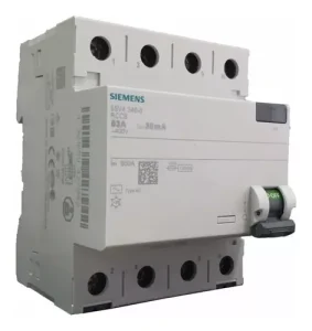 کلید محافظ جان چهار پل 100 آمپر زیمنس تایپ AC کد 5SM3348-0
