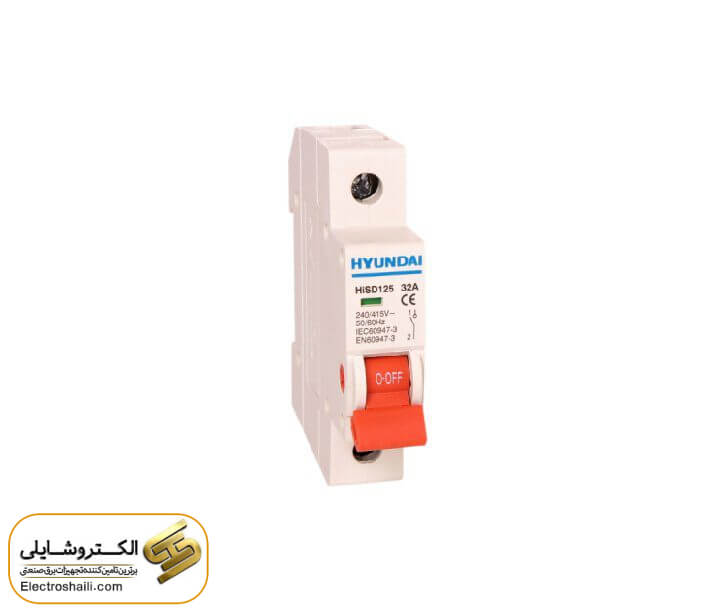 کلید خشک 63 آمپر تک پل هیوندای کد HYU-MSD-1P-63A