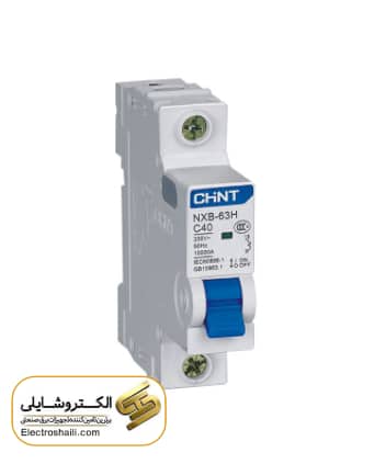 کلید مینیاتوری 10 آمپر KUNLUN تکفاز با قدرت قطع 10 کیلو آمپر کد NXB-63H 1P C10 10kA