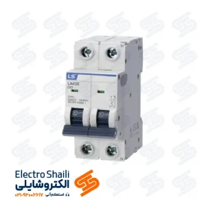 کلید مینیاتوری 10 آمپر دو پل (تک پل + نول) ال اس LS