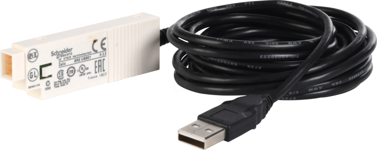 کابل اتصال USB پی ال سی زلیو اشنایدر کد  SR2USB01