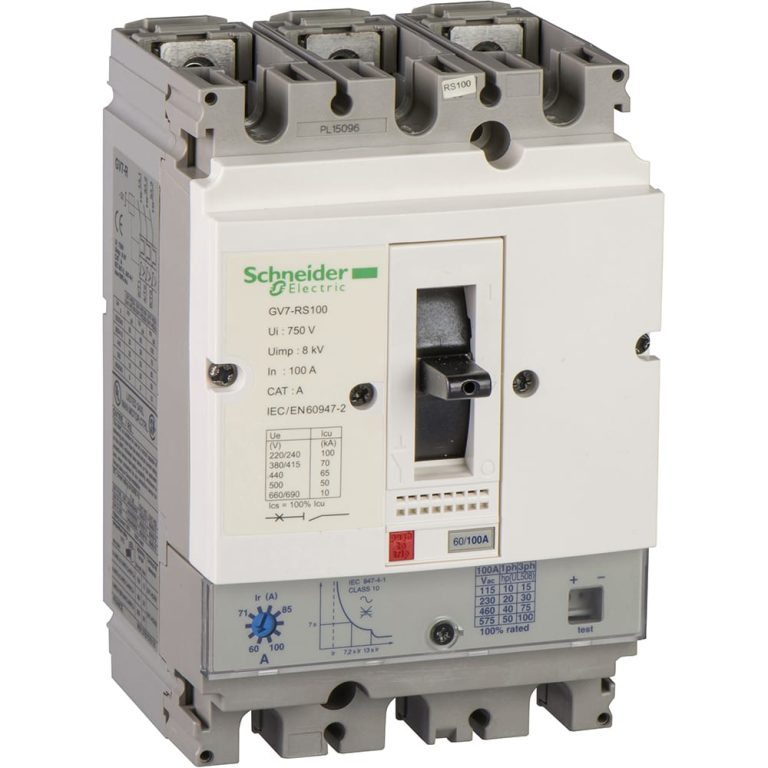 کليد اتوماتیک کامپکت اشنایدر حرارتی مغناطیسی 40 آمپر قدرت قطع 36 کیلو آمپر کد GV7RE40