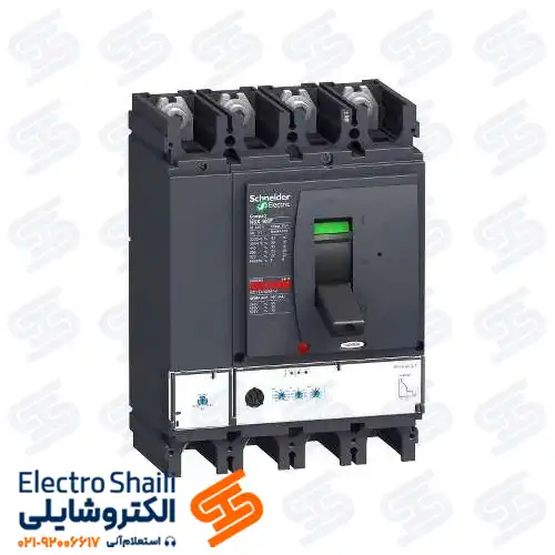کلید اتوماتیک 400 آمپر چهار پل قابل تنظیم اشنایدر