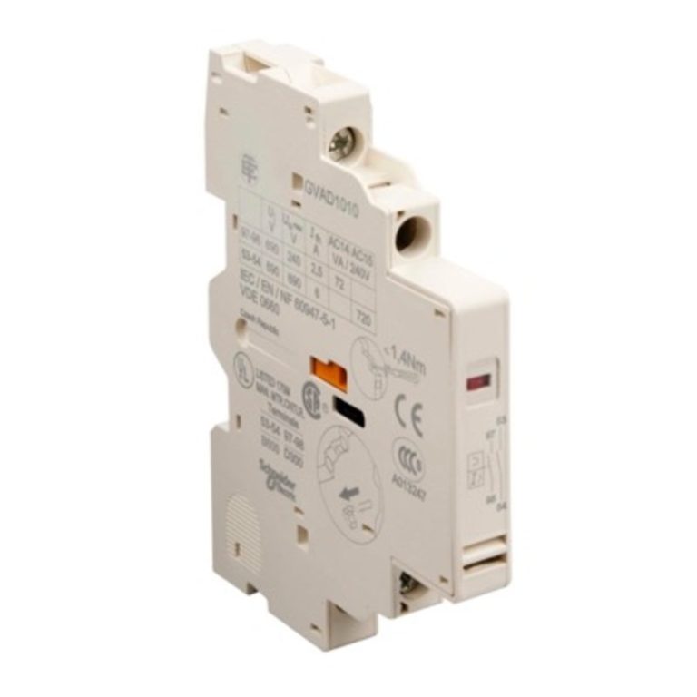 کنتاکت نشان دهنده خطا 1NC + کنتاکت کمکی 1NC کلید حرارتی سری GV2 و GV3 کد GVAD0101