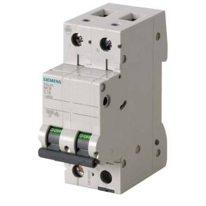 کلید مینیاتوری 10 آمپر تک پل+نول 10 کیلو آمپر زیمنس تیپ C کد 5SL4510-7