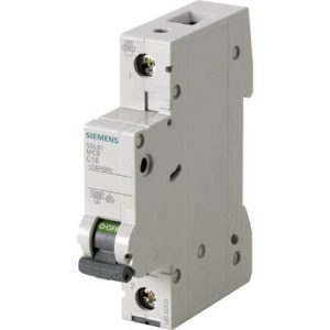 کلید مینیاتوری 0.5 آمپر تک پل 6 کیلو آمپر زیمنس تیپ C کد 5SL6105-7