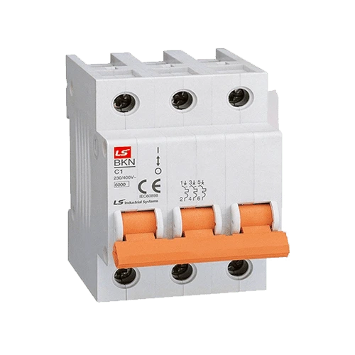 کلید مینیاتوری 3 پل 10 آمپر LS منحنی C - سری BKN-b کد BKN-b 3P C10A