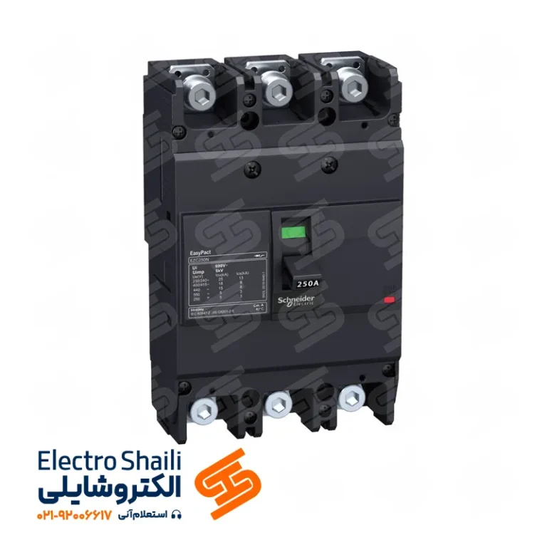 کليد اتوماتیک 630 آمپر اشنایدر سه پل 36kA میکرولوژیک 2.3 کد LV432876