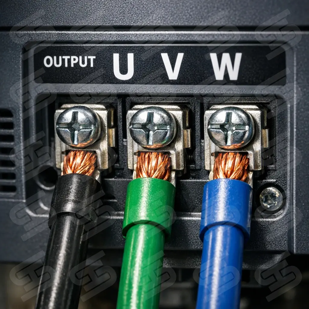آموزش کامل راهاندازی و تنظیمات اینورتر LS 32 تنظیماتUVW