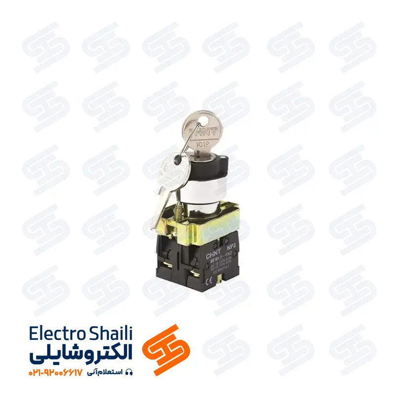کلید فرمان دو طرفه سوئیچ دار چینت سری NP2