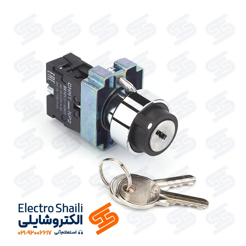 کلید فرمان یک طرفه سوئیچ دار چینت سری NP2