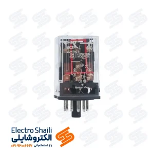 رله شیشه ای 11 پایه 110/48 ولت بدون سوکت چینت