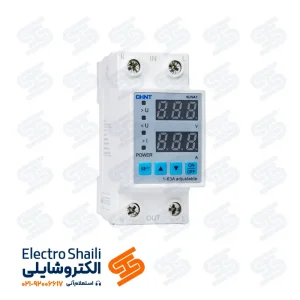 محافظ ولتاژ و جریان تکفاز قابل تنظیم 63 آمپر چینت سری NJVA1