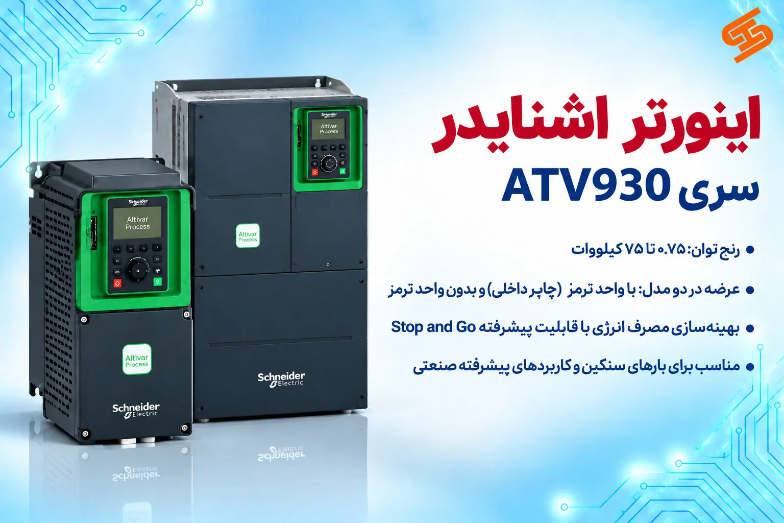 اینورتر اشنایدر الکتریک سری ATV930