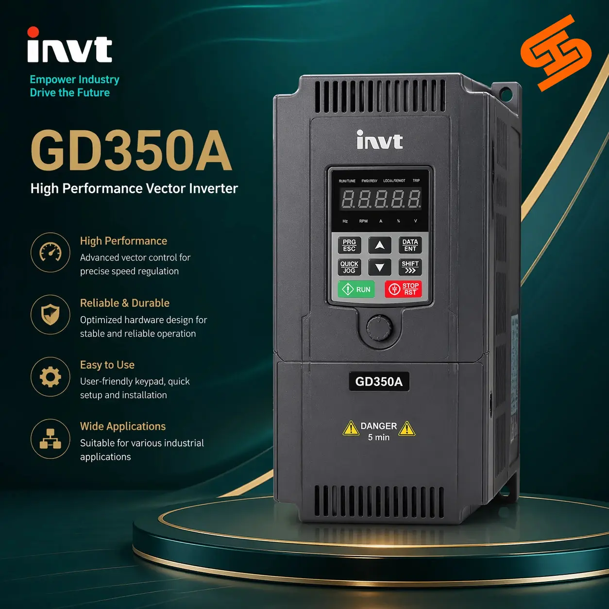 بررسی کامل سریهای مختلف اینورتر INVT 5 معرفی کامل سری GD350A